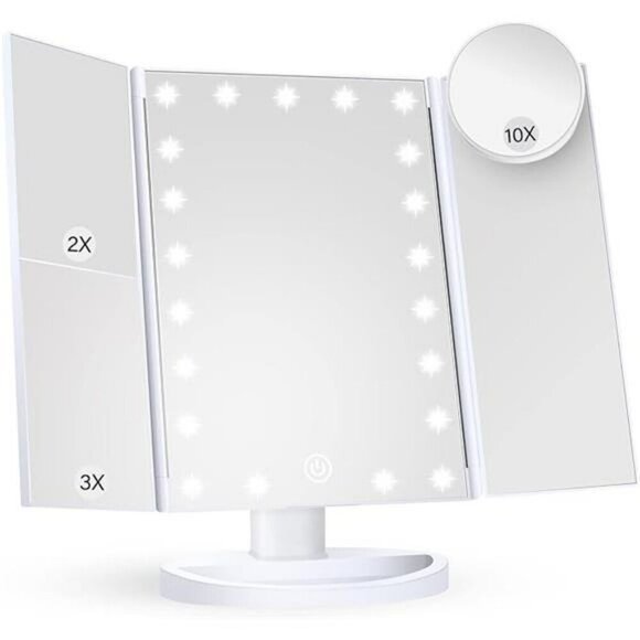 Makeup Vanity Mirror with Lights 2X 3X 10X Magnification Lighted  Touch Control - Picture 6 of 6